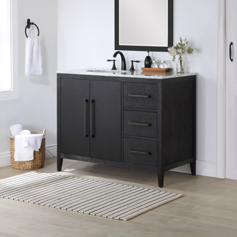 Mercury Row® Alsup 42'' Free Standing Single Bathroom Vanity with Top